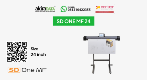 Contex SD One MF 24 – Sistem MFP (Multi-Function Printer) terintegrasi full color format besar (24 inci) dengan touchscreen