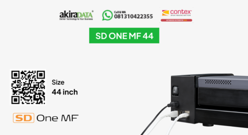 Scanner Contex SD One MF 44 – Sistem MFP (Multi-Function Printer) terintegrasi full color format besar (44 inci) dengan touchscreen.